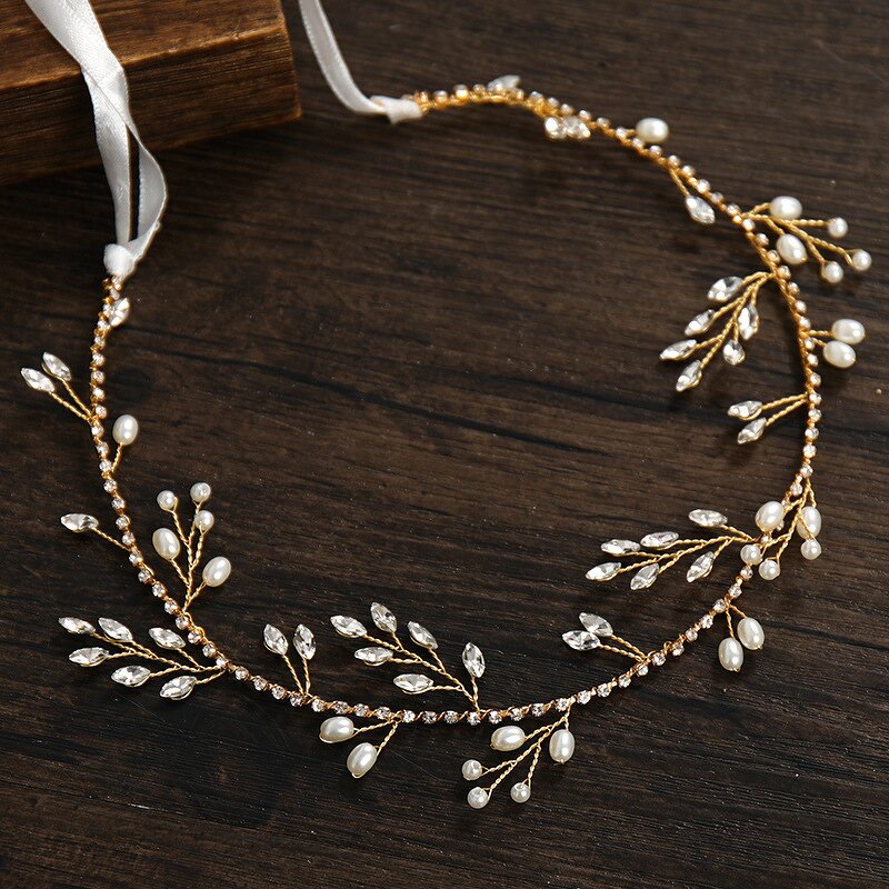 Bridal Headband Supplier - Custom Rhinestone Ribbon Hand-woven