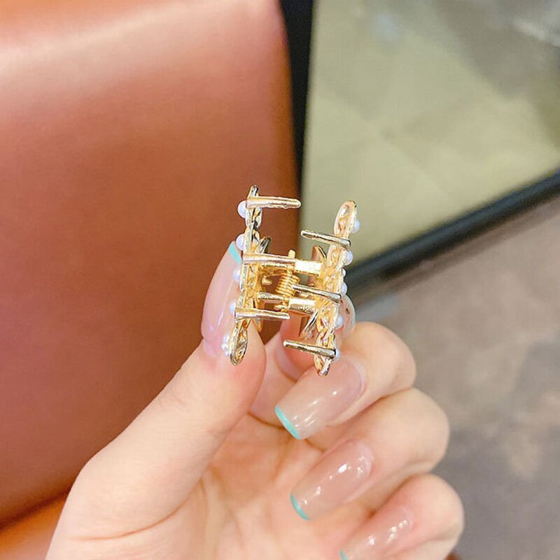 Hair Claw Clips Factory - ODM Small Pearl Rhinestone