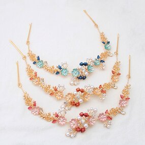 Bridal Headdress Factory - Custom Pearl Rhinestone Garland