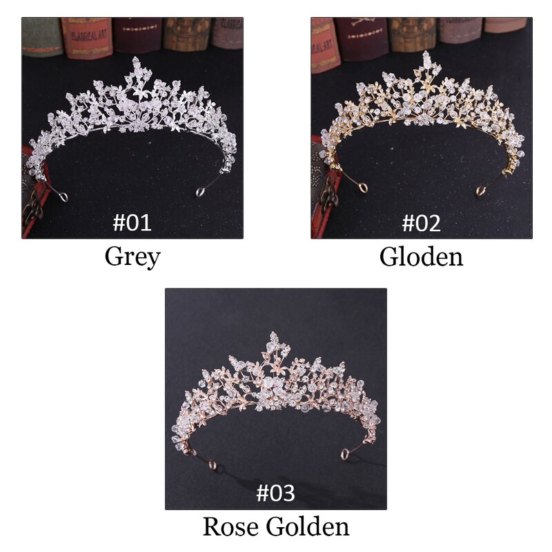 Bridal Crown Supplier - Custom Rhinestone Alloy Flower