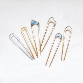 Metal Hair Fork Manufacturer - Custom Rhinestone 5 Pcs Set