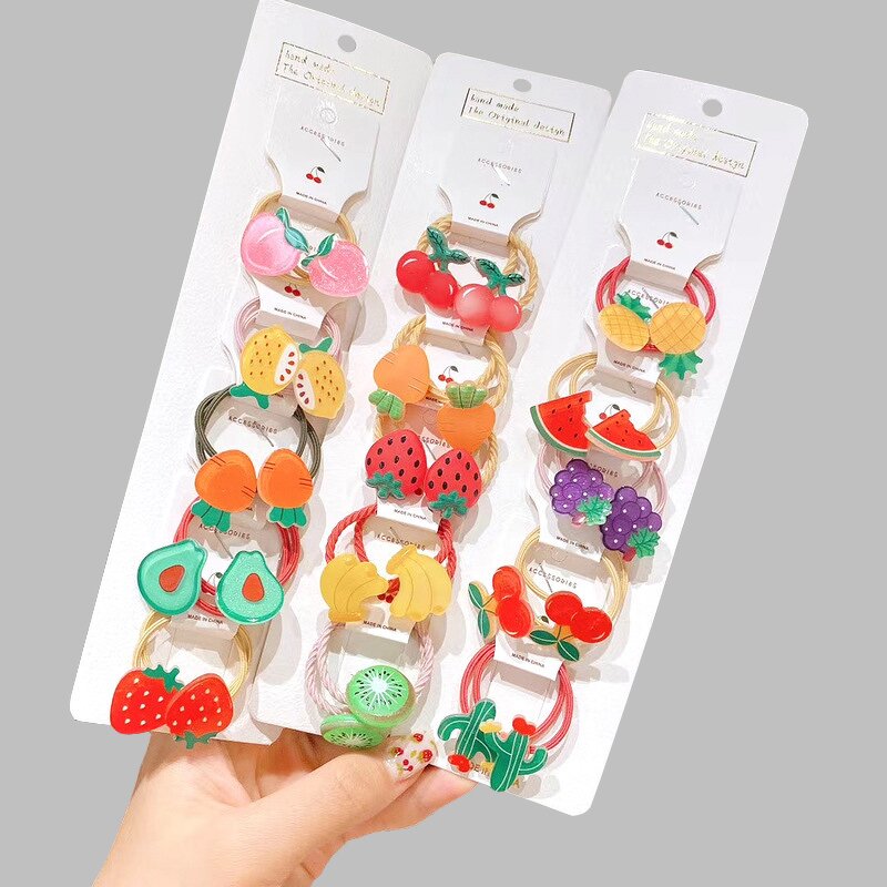 Hair Rings Supplier - Wholesale Cartoon Fruits Scrunchy