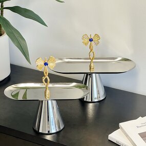 Oval Metal Tray Manufacturer - OEM/ODM Custom Stainless Steel Afternoon Tea Tray