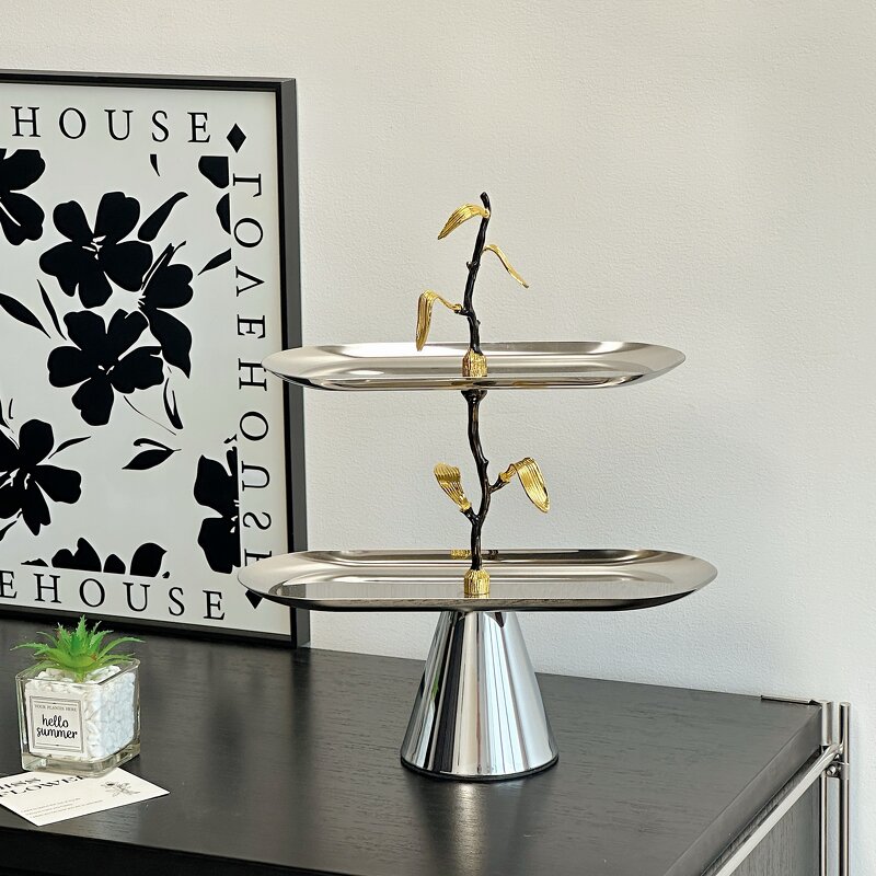 Dessert Tray Manufacturer - OEM/ODM Custom Mirror Stainless Steel Wedding Tray