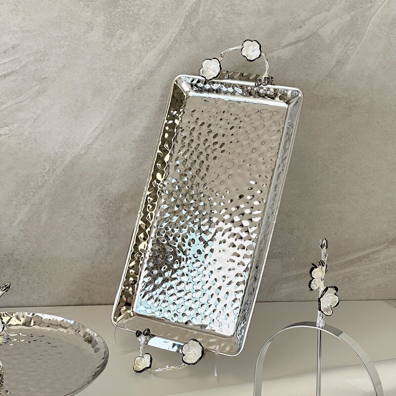 Serving Tray Manufacturer - OEM/ODM Custom Hand-Hammered Luxury Metal Tray
