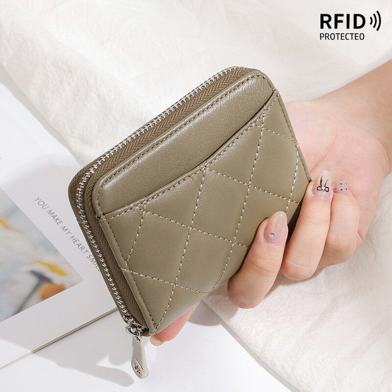 Wallet Manufacturer - OEM/ODM Custom Cowhide Leather Zip Around Small Wallet