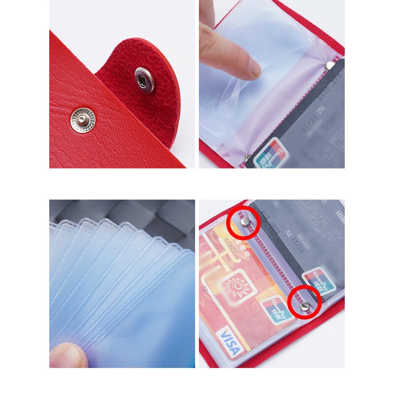 Card Holder Manufacturer - OEM/ODM Custom PU Leather 24 Card Slots Wallet