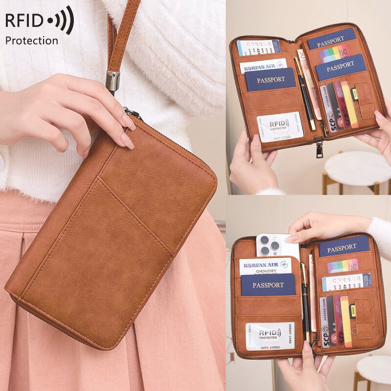 Passport Wallet Manufacturer - OEM/ODM Custom RFID Blocking Ticket Organizer Bag
