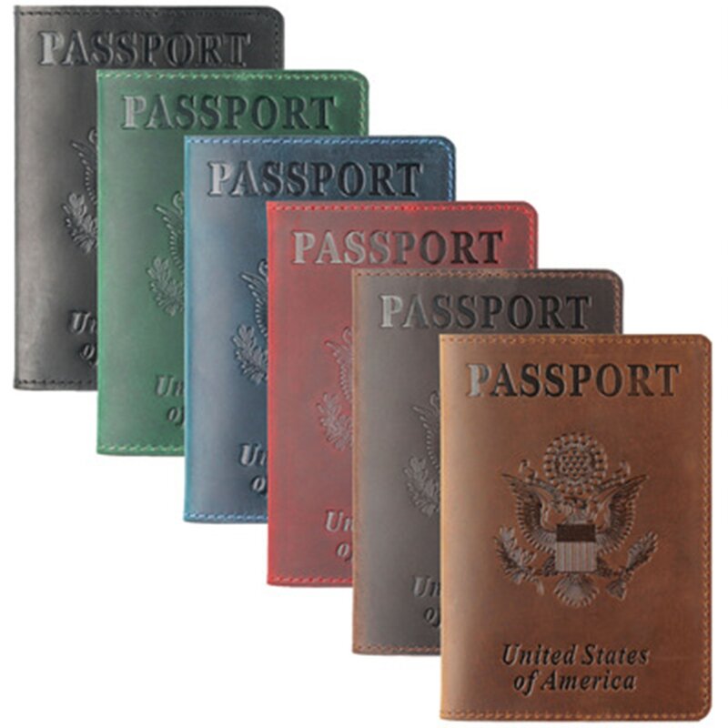 Passport Cover Manufacturer - OEM/ODM Custom Slim Waterproof Crazy Horse Leather