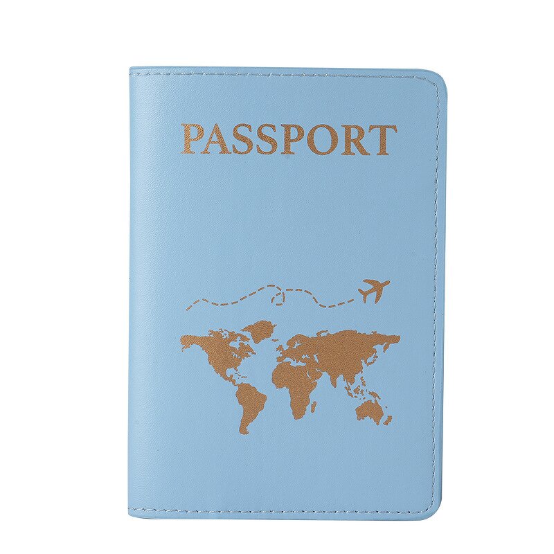 Passport Cover Manufacturer - OEM/ODM Custom World Map Gold Stamping Cover
