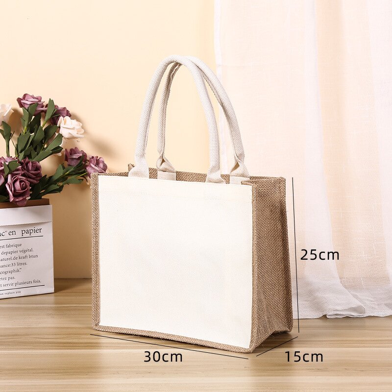 Tote Bag Manufacturer - OEM/ODM Custom Burlap Jute Grocery Shopping Bag