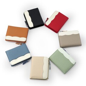 Women's Wallet Manufacturer - OEM/ODM Custom Genuine Leather Zipper Card Wallet