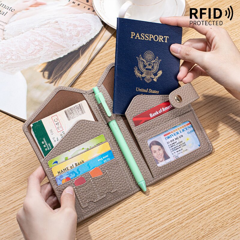 Passport Cover Manufacturer - OEM/ODM Custom RFID Air Tag Holder Leather Cover