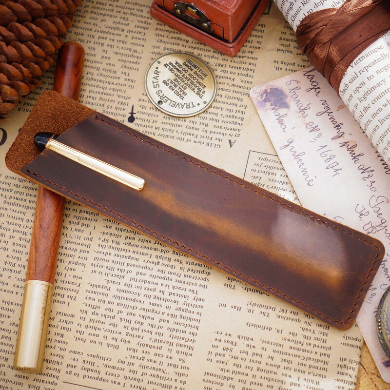 Pencil Pouch Manufacturer - OEM/ODM Custom Genuine Cow Leather Luxury Pouch