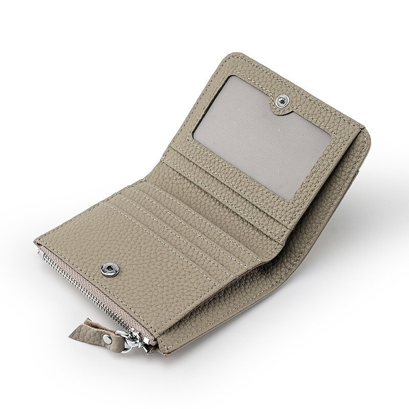 Women's Wallet Manufacturer - OEM/ODM Custom Genuine Leather Zipper Card Wallet