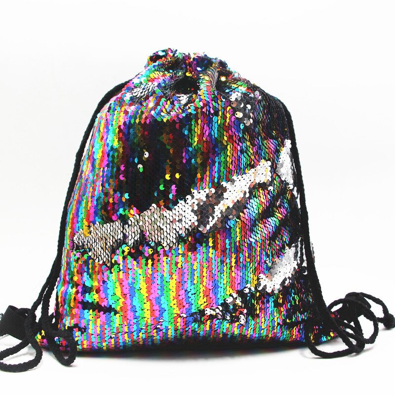 Drawstring Backpack Manufacturer - OEM/ODM Custom Glitter Sequins Sports Bag