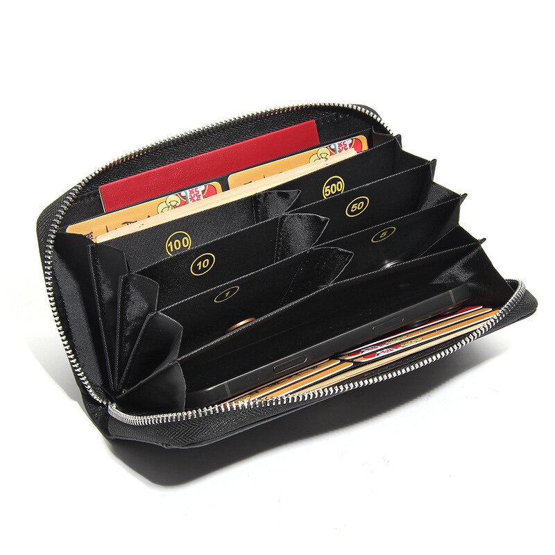 Women's Wallet Manufacturer - OEM/ODM Custom Genuine Leather Coin Sorting Wallet