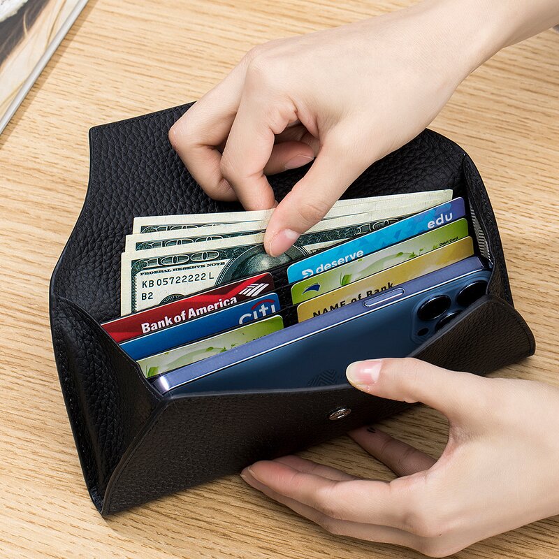 Card Holder Manufacturer - OEM/ODM Custom Genuine Leather Ultra-thin Wallet