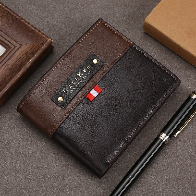 Men's Wallet Manufacturer - OEM/ODM Custom Bicolour Business Retro Wallet