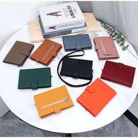 Passport Holder Manufacturer - OEM/ODM Custom Genuine Leather Neck Sling Wallet