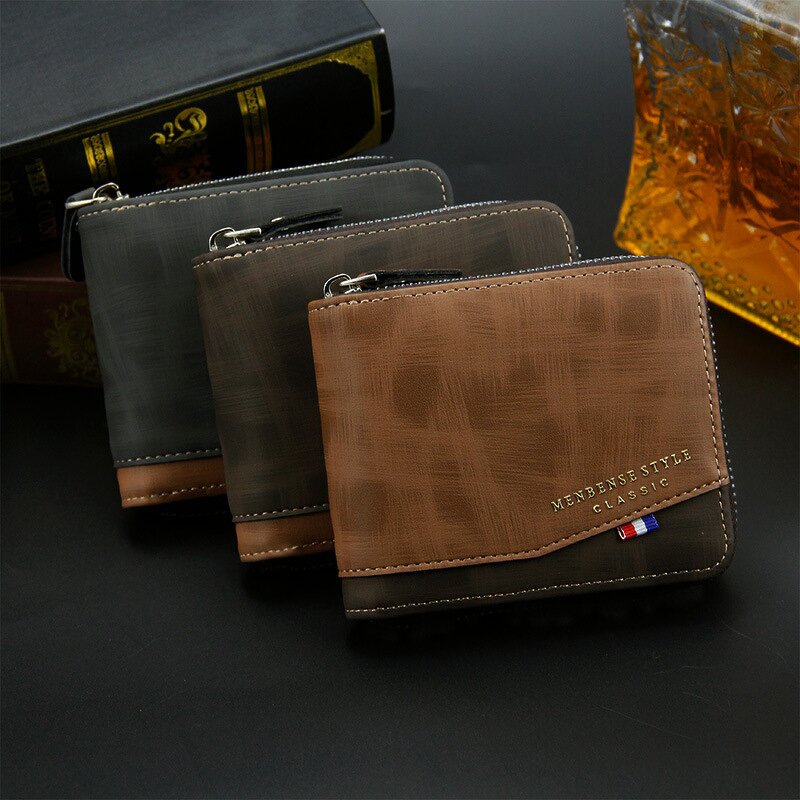 Men's Wallet Manufacturer - OEM/ODM Custom Pu Leather Casual Bifold Wallet