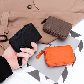 Women's Wallet Manufacturer - OEM/ODM Custom Cowhide Leather Short Card Wallet