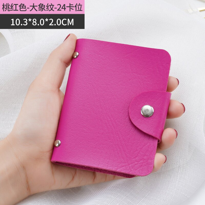 Card Holder Manufacturer - OEM/ODM Custom PU Leather 24 Card Slots Wallet