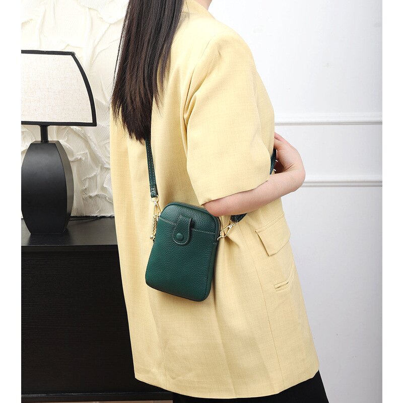 Crossbody Bag Manufacturer - OEM/ODM Custom Cowhide Leather Small Shoulder Bag