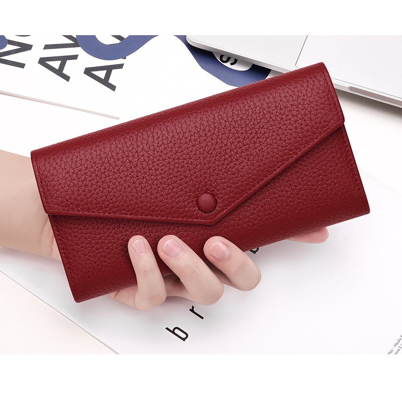 Women's Wallet Manufacturer - OEM/ODM Custom Genuine Leather Fold Phone Wallet