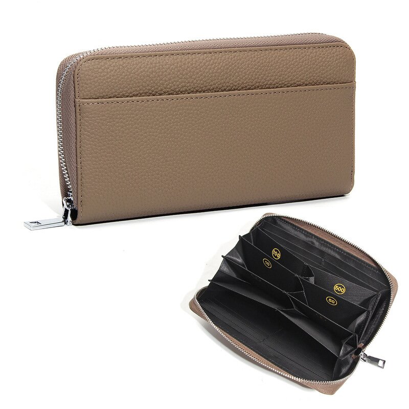 Women's Wallet Manufacturer - OEM/ODM Custom Genuine Leather Coin Sorting Wallet