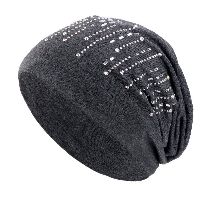Beanie Hat Manufacturer - OEM/ODM Custom Rhinestone Stretchy Hair Care Hats