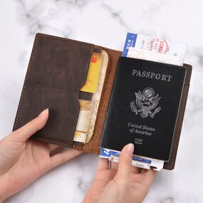 Passport Cover Manufacturer - OEM/ODM Custom Crazy Horse Leather Travel Cover