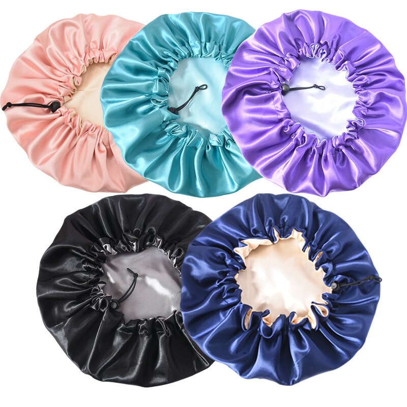 Silk Bonnet Manufacturer - OEM/ODM Custom Double Layer Elastic Satin Bonnet
