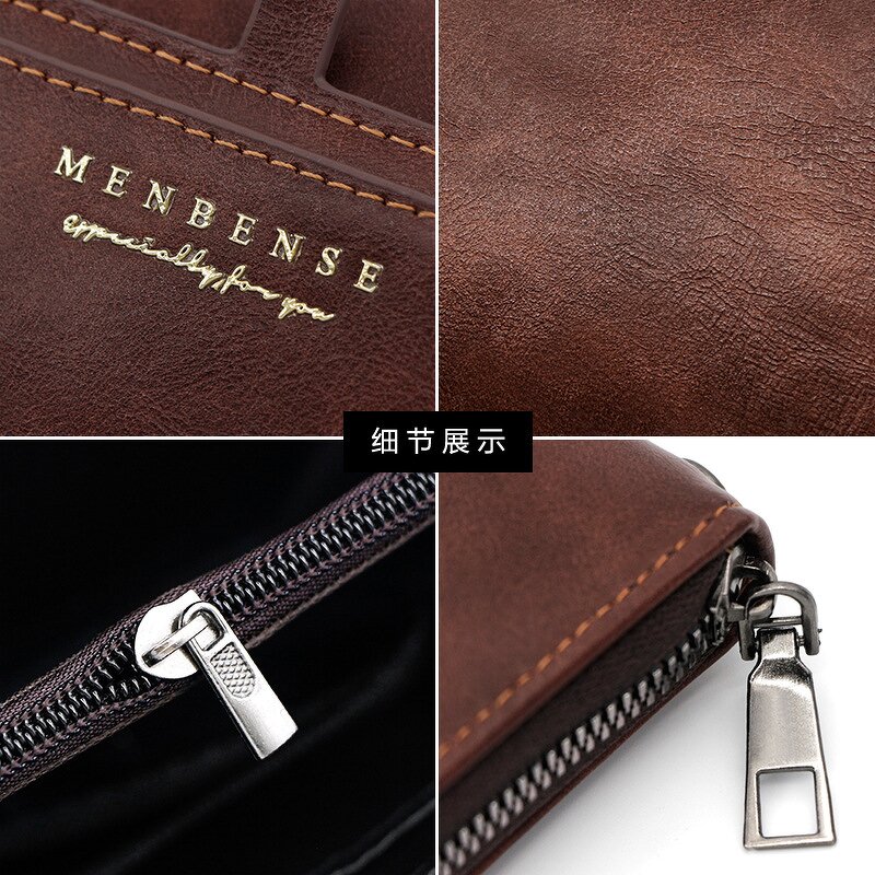 Men's Wallet Manufacturer - OEM/ODM Custom Large Capacity Zipper Clutch Bag