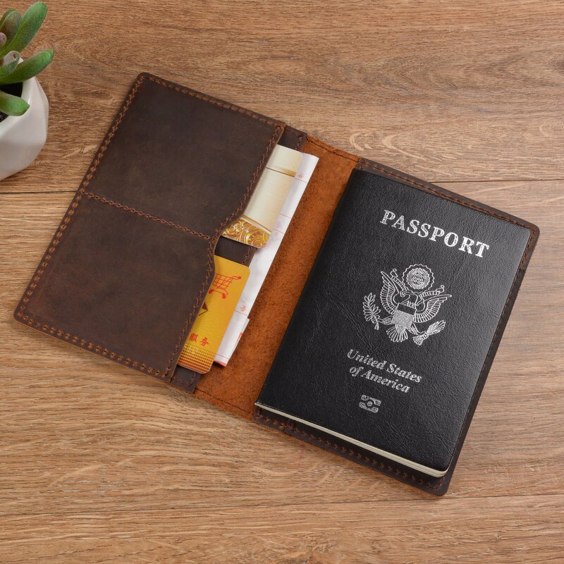 Passport Cover Manufacturer - OEM/ODM Custom Crazy Horse Leather Travel Cover
