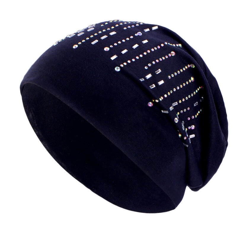 Beanie Hat Manufacturer - OEM/ODM Custom Rhinestone Stretchy Hair Care Hats
