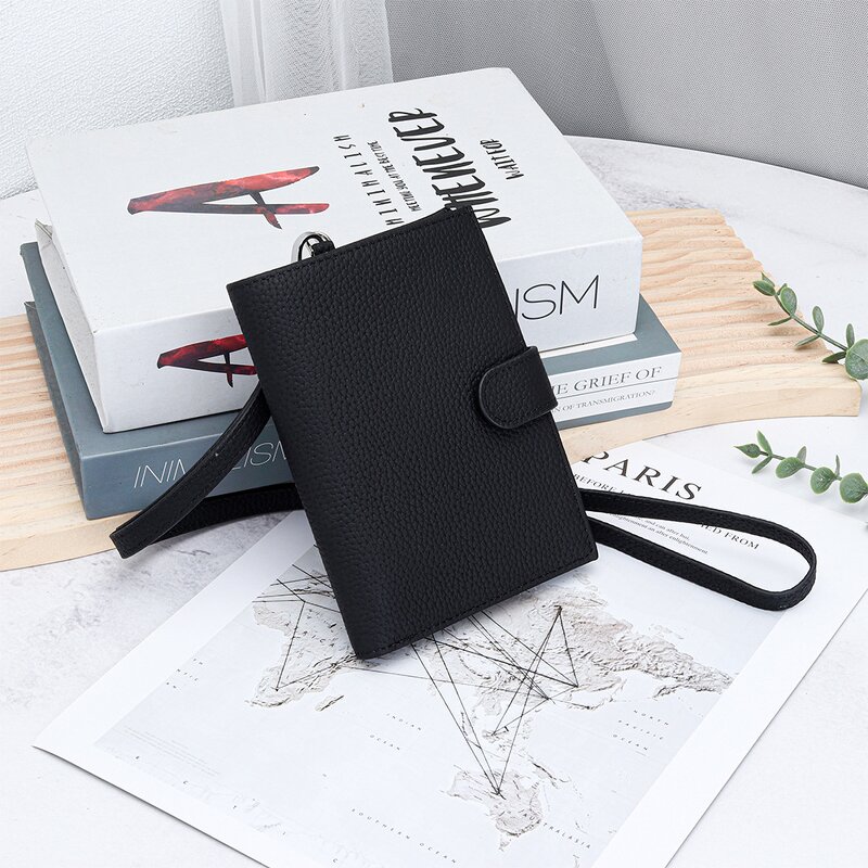 Passport Holder Manufacturer - OEM/ODM Custom Genuine Leather Neck Sling Wallet