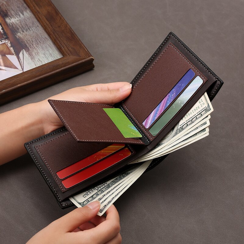 Men's Wallet Manufacturer - OEM/ODM Custom Bicolour Business Retro Wallet