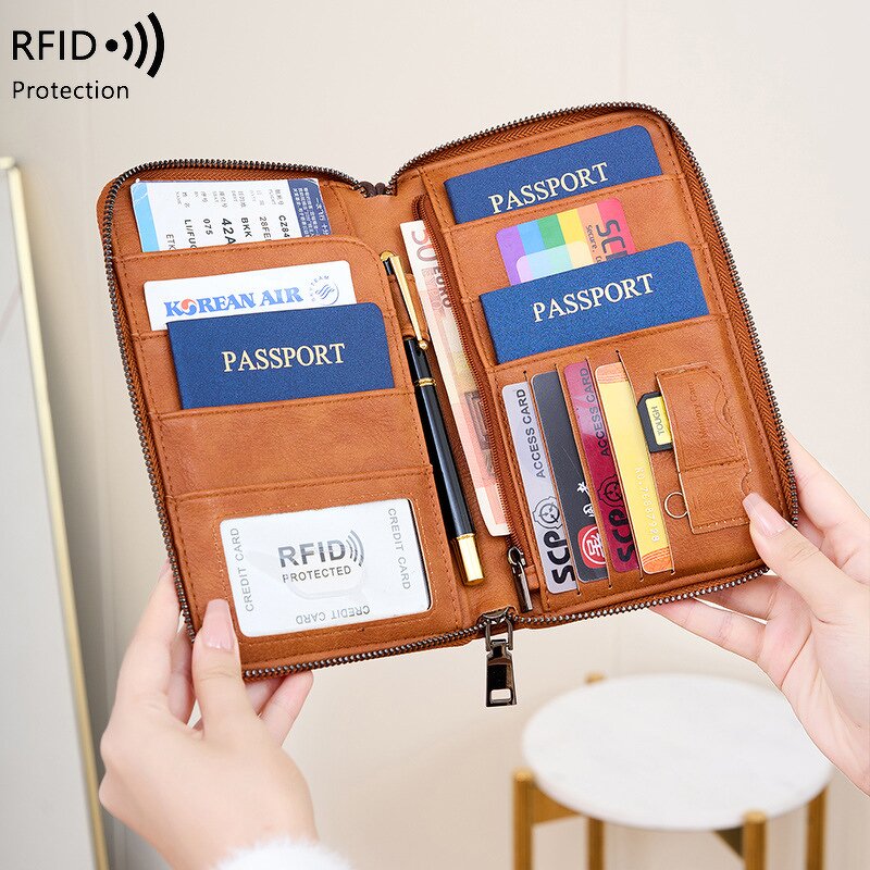 Passport Wallet Manufacturer - OEM/ODM Custom RFID Blocking Ticket Organizer Bag