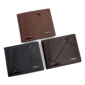 Men's Wallet Manufacturer - OEM/ODM Custom Geometric Pattern Soft Wallet