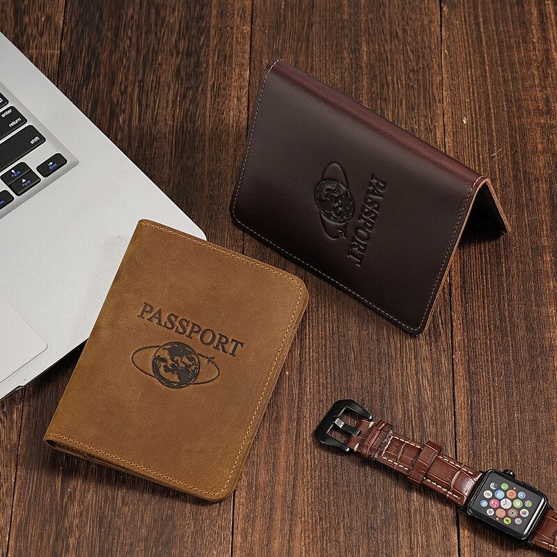 Passport Case Manufacturer - OEM/ODM Custom RFID Blocking Crazy Horse Leather