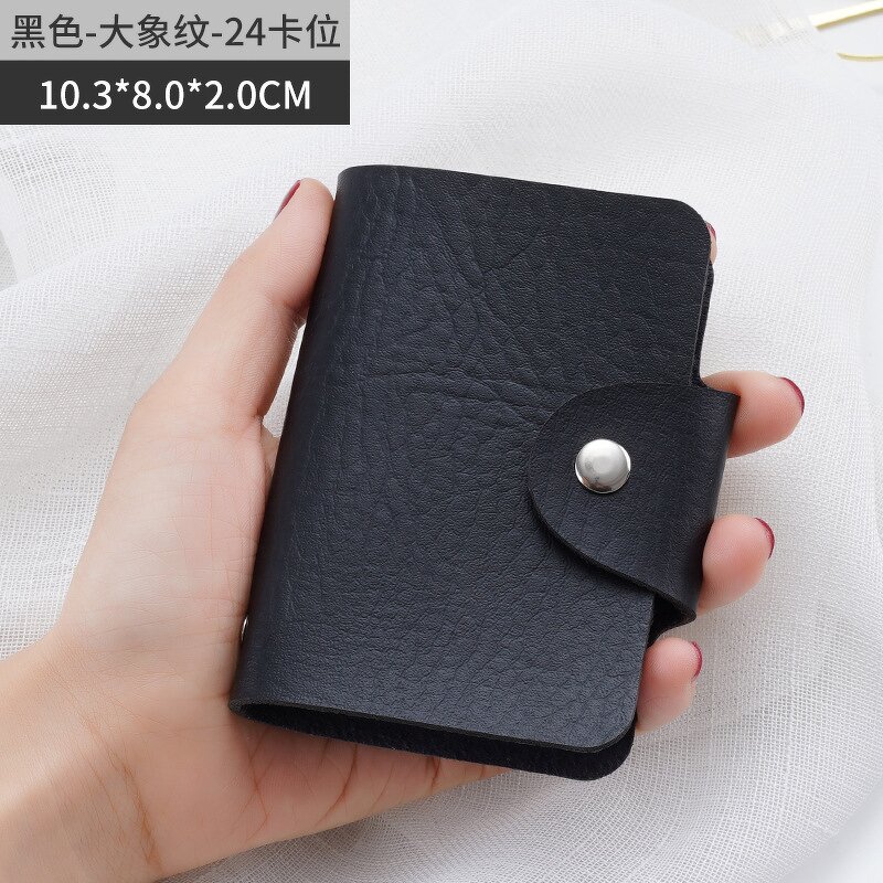 Card Holder Manufacturer - OEM/ODM Custom PU Leather 24 Card Slots Wallet
