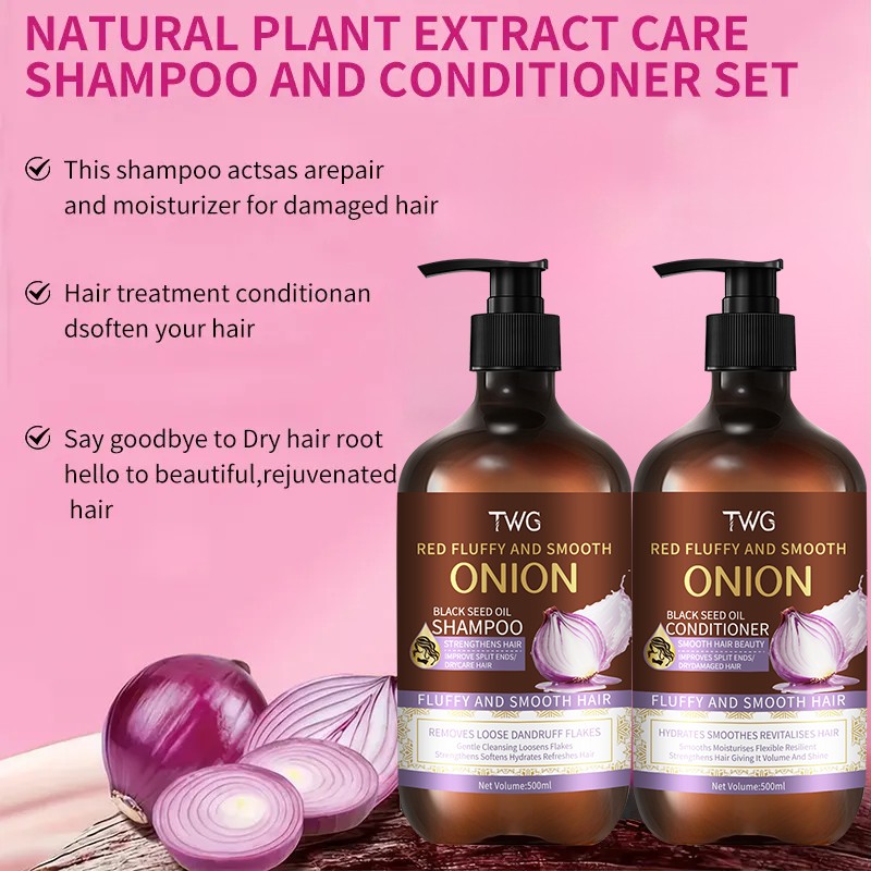 Shampoo Set Factory - TWG RTS Hot Sale Red Onion Anti Dandruff