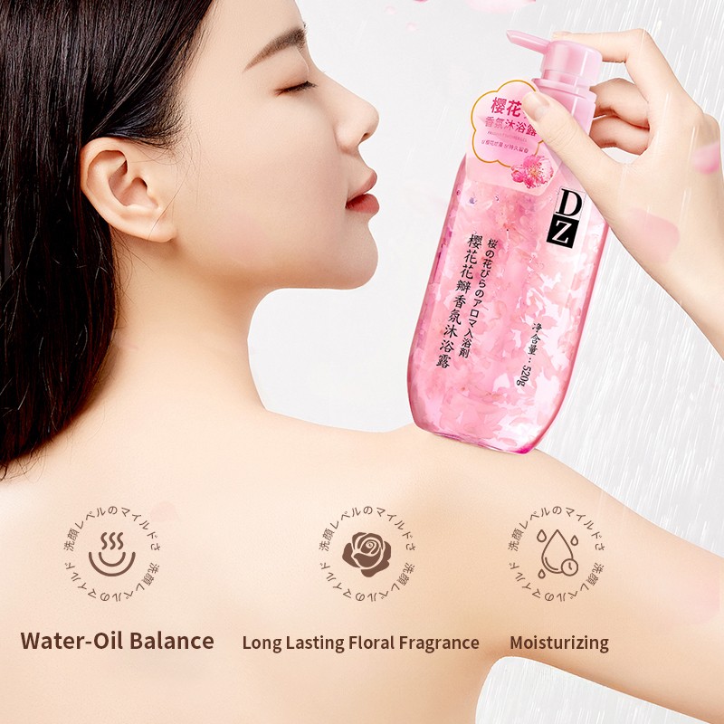 Shower Gel Manufacturer - DZ Custom Skin Whitening Flower Petal
