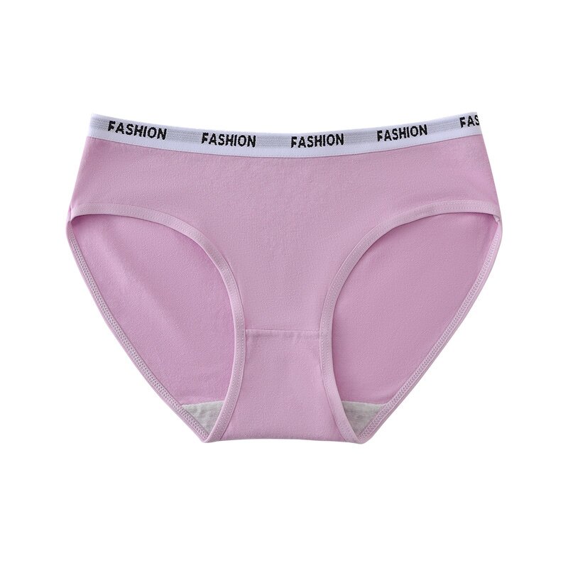 Girls Panties Factory - Chic Mid-Waist Solid Color OEM