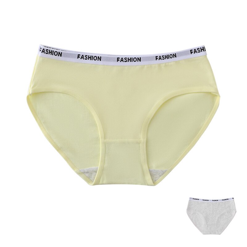 Girls Panties Factory - Chic Mid-Waist Solid Color OEM