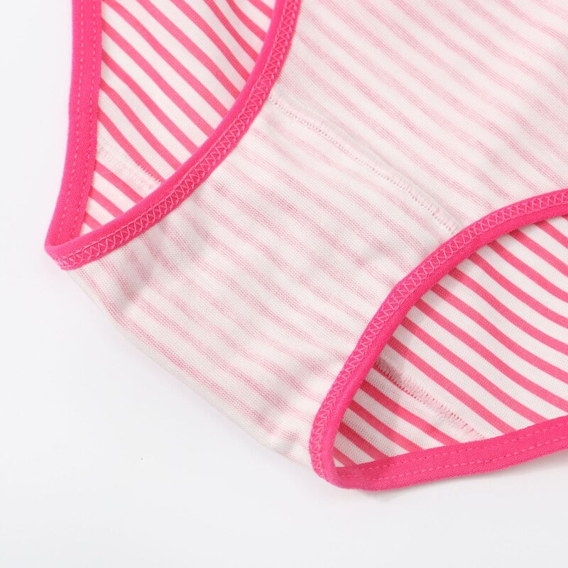 Girls' Underwear Supplier - Wholesale Striped Polyester Cotton