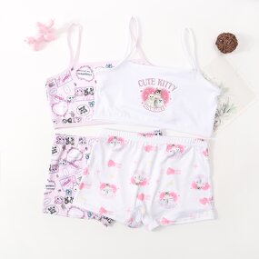 Girls Bra Suit Supplier - Polyester Fiber Small Sling OEM