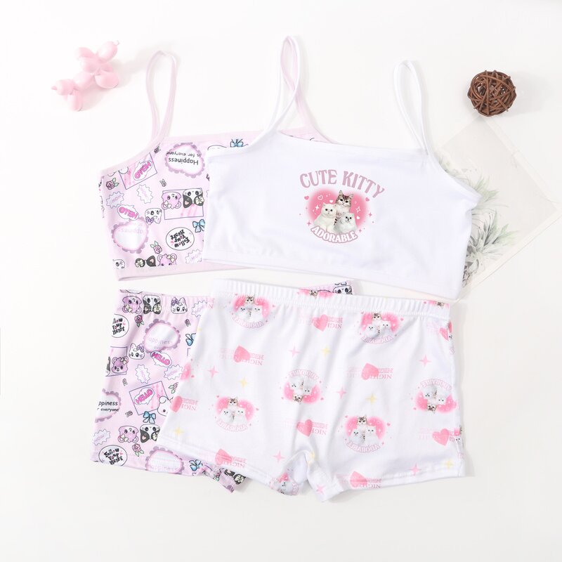 Girls Bra Suit Supplier - Polyester Fiber Small Sling OEM