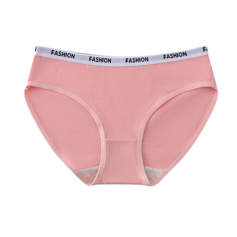 Girls Panties Factory - Chic Mid-Waist Solid Color OEM